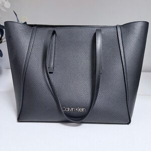Calvin Klein Charcoal Textured Tote